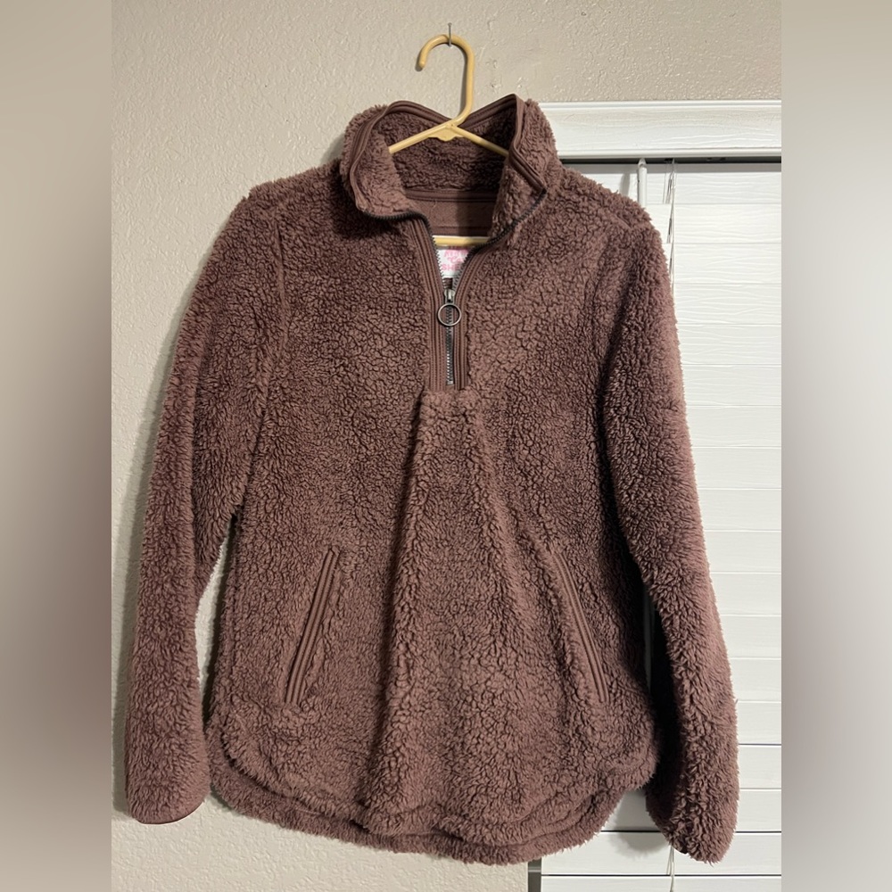 Mauve Sherpa Pullover